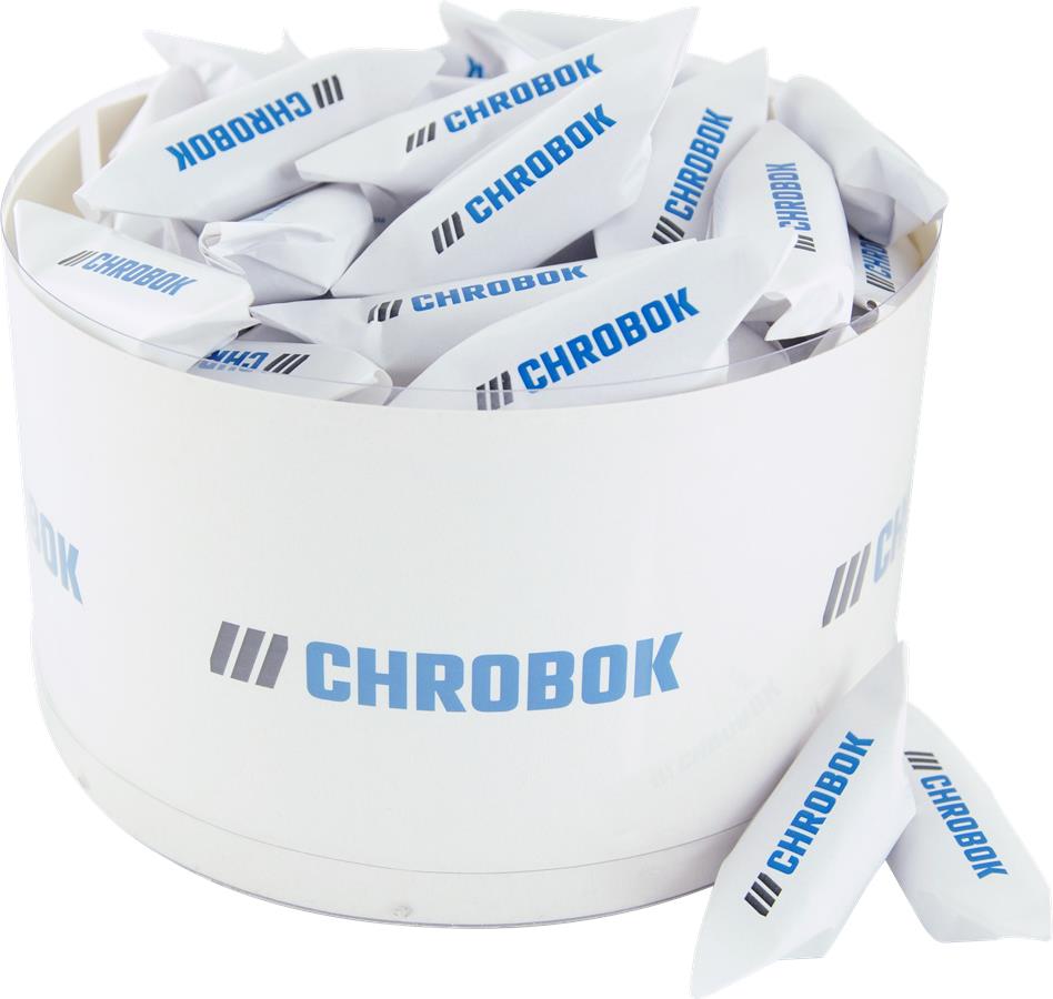 Mittelrohr mit Werbegriffen - Chrobok