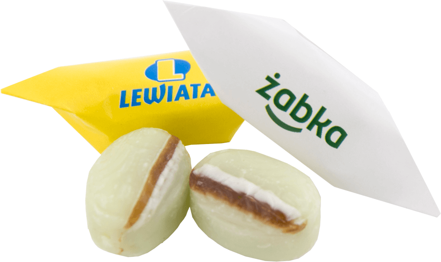 mátové karamely s čokoládovou náplní